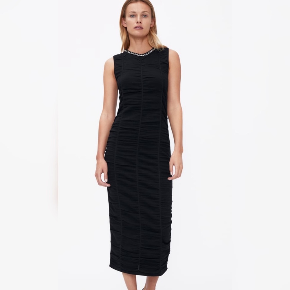 NWT Zara chain trim knit dress.
